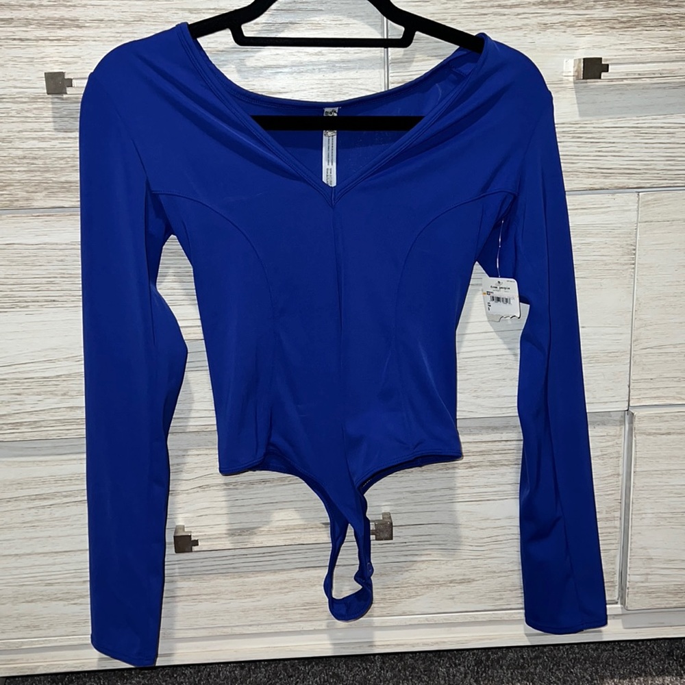 Free people royal blue body suit